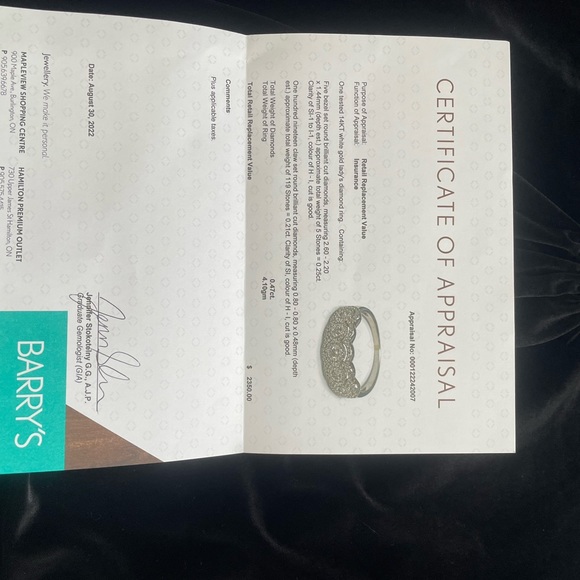 White gold and diamond ring - Picture 3 of 4